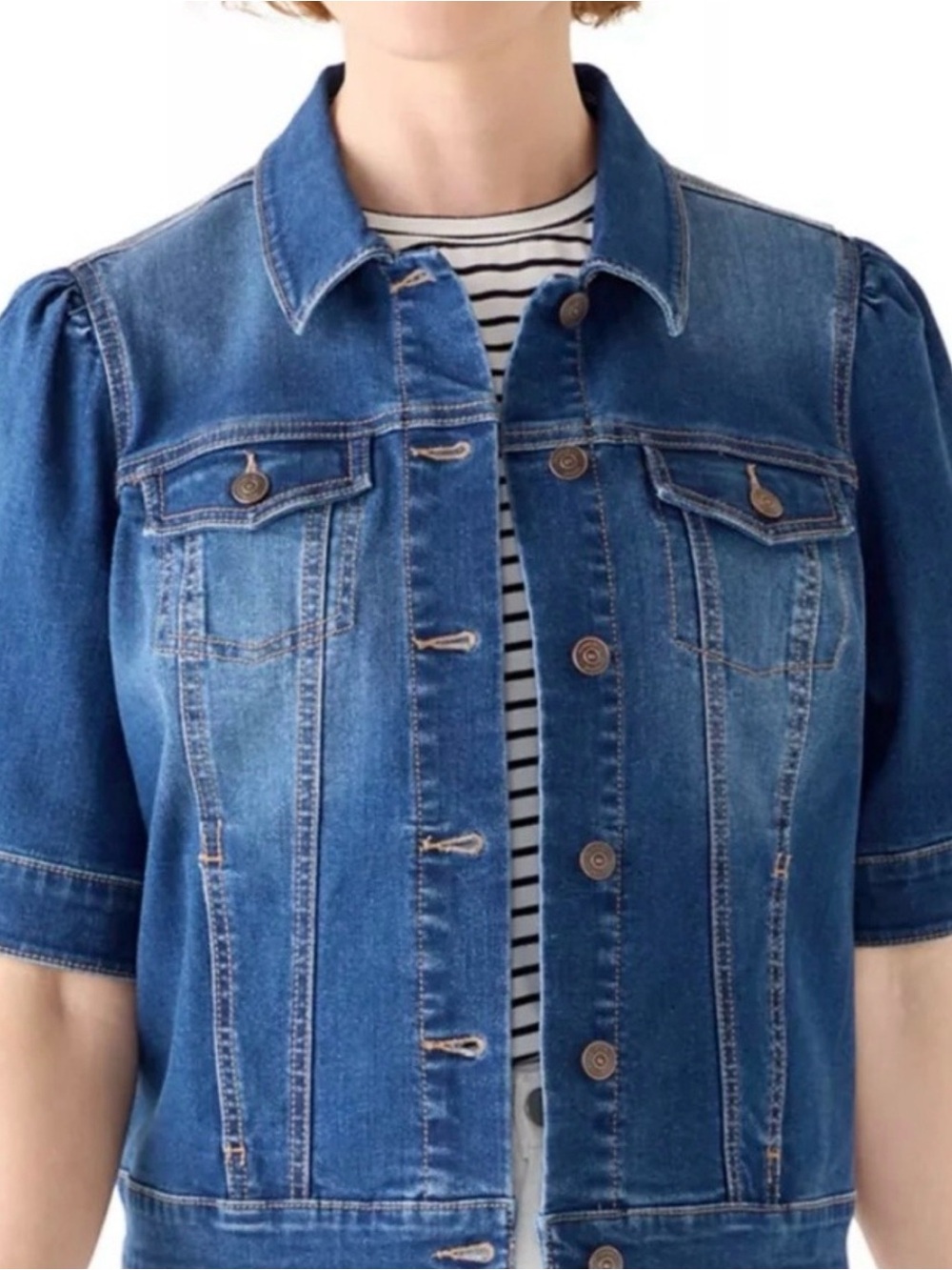 C Est. 1946 Denim Short Sleeve Jacket - Picture 3 of 6